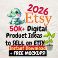 50,000 Etsy Seller Ideas | Digital Downloads